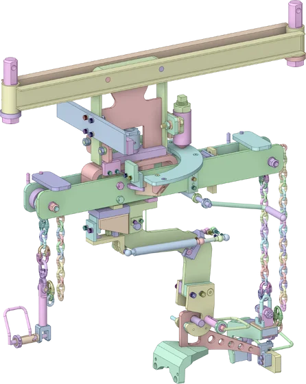 Engine and battery lift assist tool engineering model preview